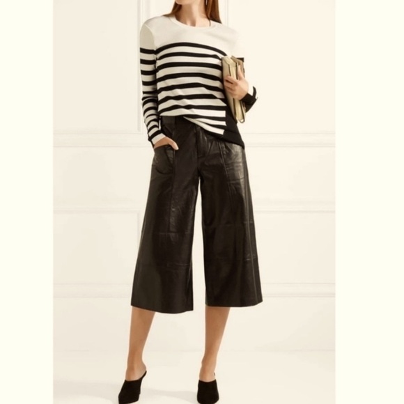 Rag & Bone Wool Blend Striped Asymmetrical Pullover Sweater Top - Picture 6 of 14